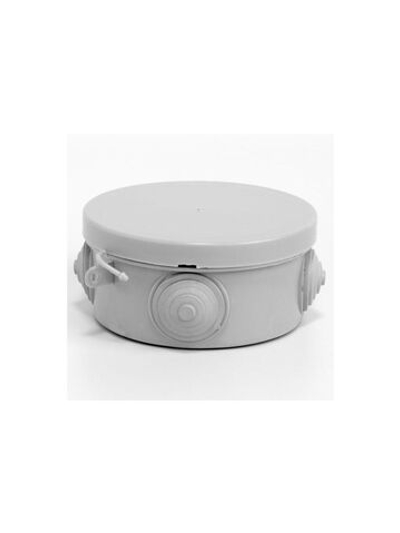 Коробка распределительная ОП 85х40мм 4 каб. вводов IP54 сер. (круг.) TOKOV ELECTRIC TKE-KR-85-40-C06