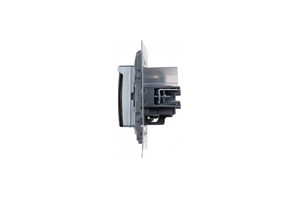 Розетка с заземлением IP44 со шторками с защитной крышкой 16А 250В алюминий ETIKA Legrand