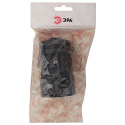 Розетка ЭРА Rx2-B кабельная с заземлением прямая 16A черная | Штепсельные вилки и розетки