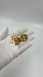 Клипсы с эмалью в технике клуазоне