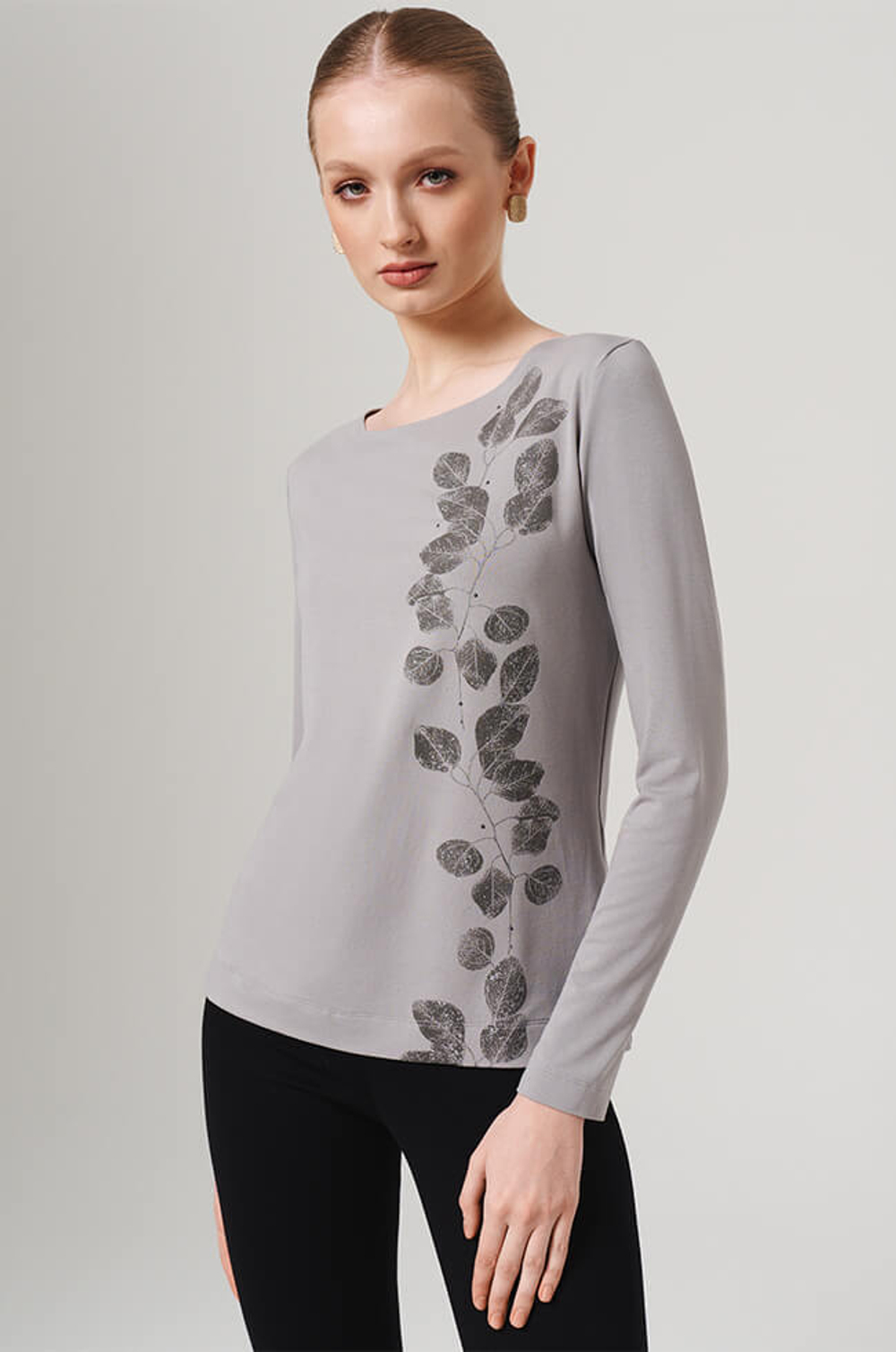 23121 Лонгслив женский (серый)