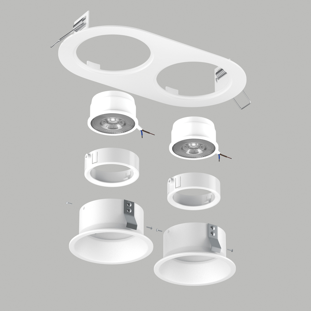 D6560606WMOD Светильник DOMINO ROUND  под LED модуль/лампу МR16 (214656+214606+214606+214006+214006)