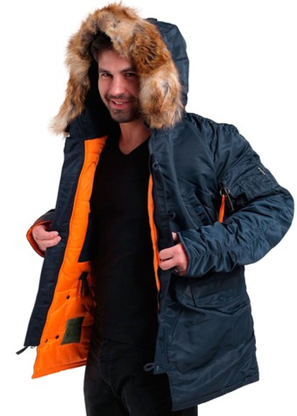Куртка Аляска N-3B Husky II Nord Storm (синий - r.blue/orange)