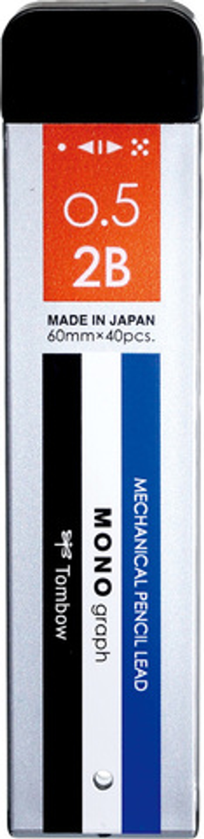 Грифели 0,5 мм Tombow Mono Graph MG 2B
