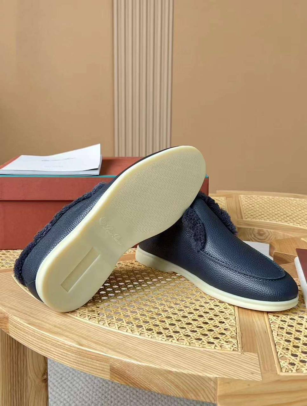 Высокие лоферы Loro Piana