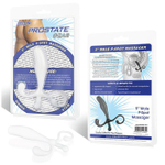 Белый массажер простаты - 12,7 см. (Цвет: белый)