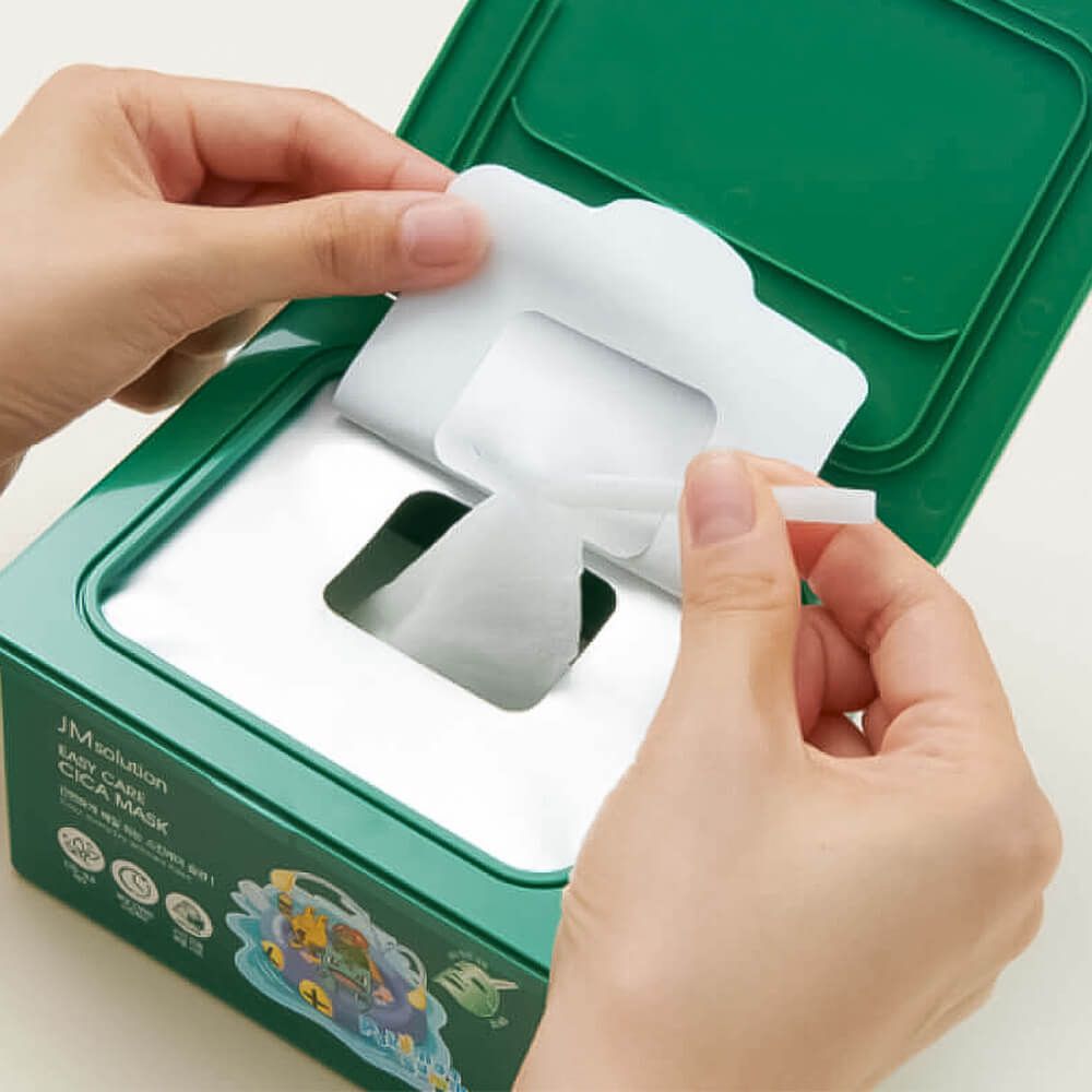 Набор успокаивающих тканевых масок с CICA-комплексом JMsolution Easy Care Cica Mask