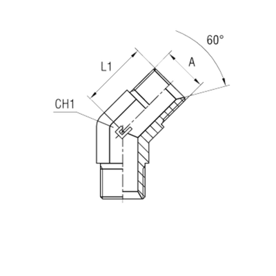 Соединение P45 BSP 3/8 - BSP 3/8