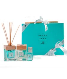 Подарочный набор Mare диффузор 100мл, Limonaia диффузор 100мл и Mare спрей для дома 15мл, Acqua dell’Elba