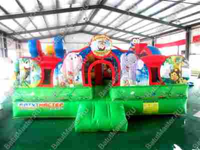 Коммерческий надувной батут "Царство зверей 2" 5*5*3,5 м