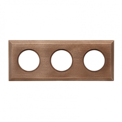 Рамка 3-х постовая для скрытого монтажа (дерево, Винтаж) BF4-630-18