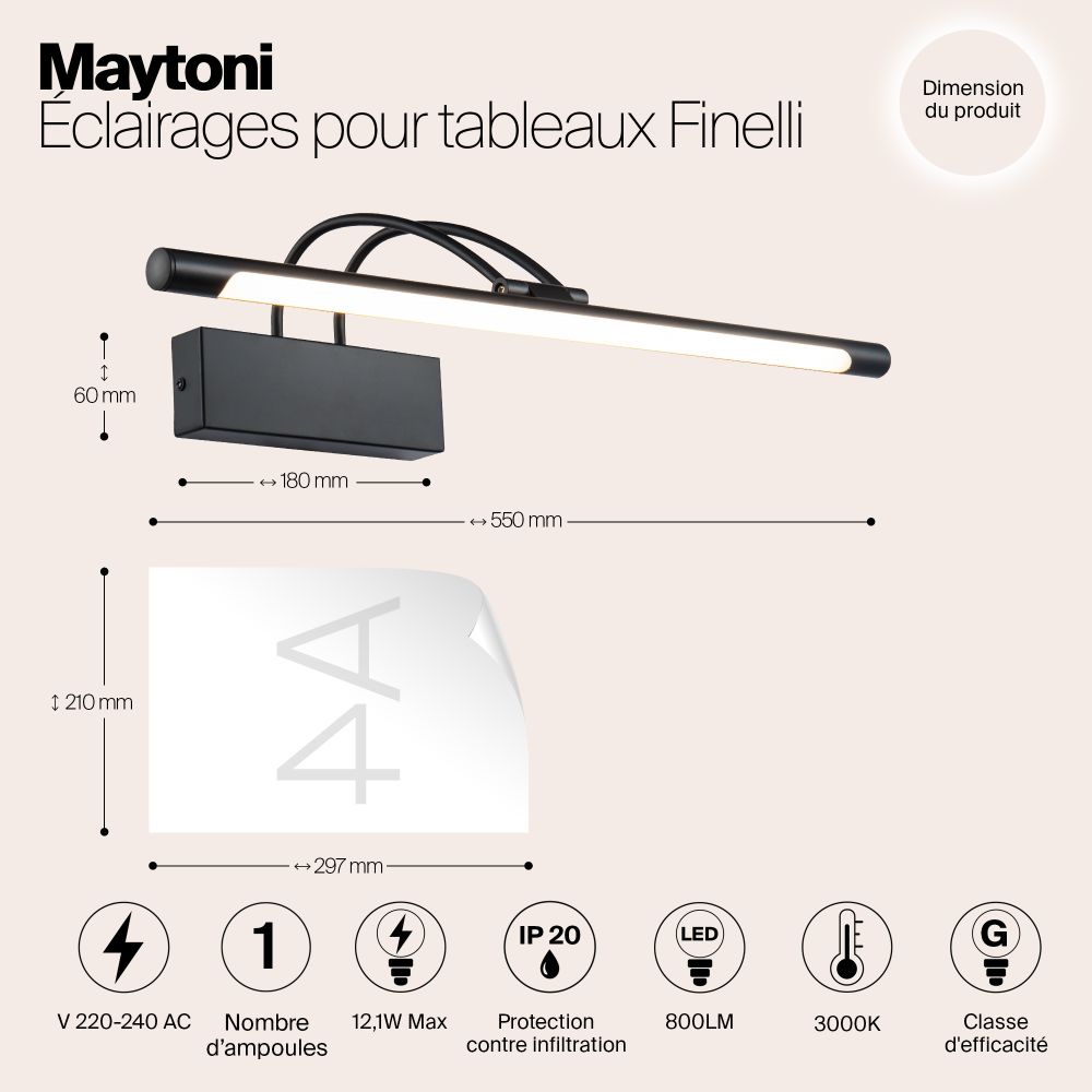 Подсветка Maytoni MIR004WL-L12B