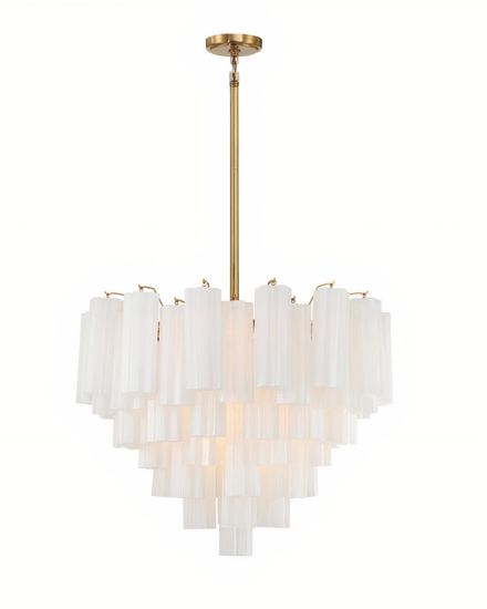 Люстра “Толбот” c белым стеклом