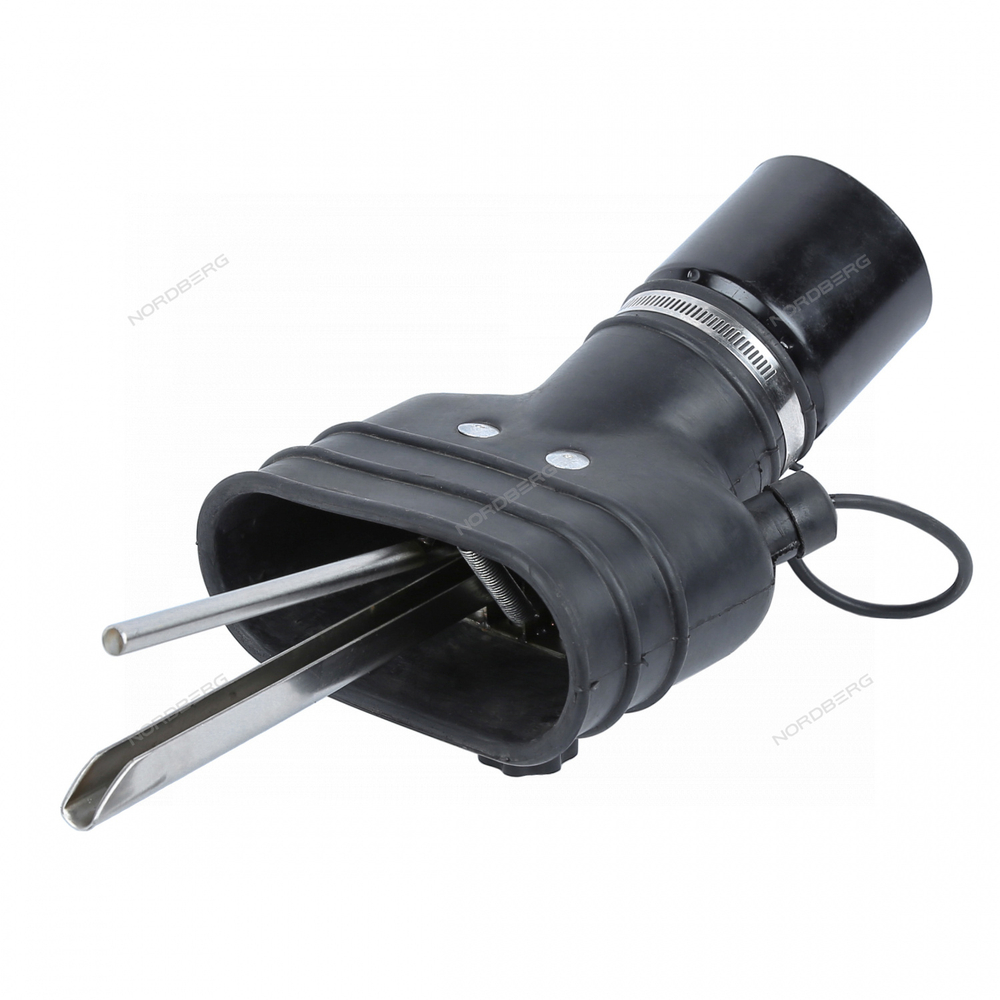 Насадка резиновая овальная с внутренней фиксацией на шланг D=90 мм NORDBERG AN090DP