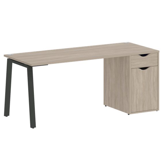 Home Office Стол письменный VR.SP-3-178.1.A Дуб Аттик/Металл Антрацит 1780*720*750