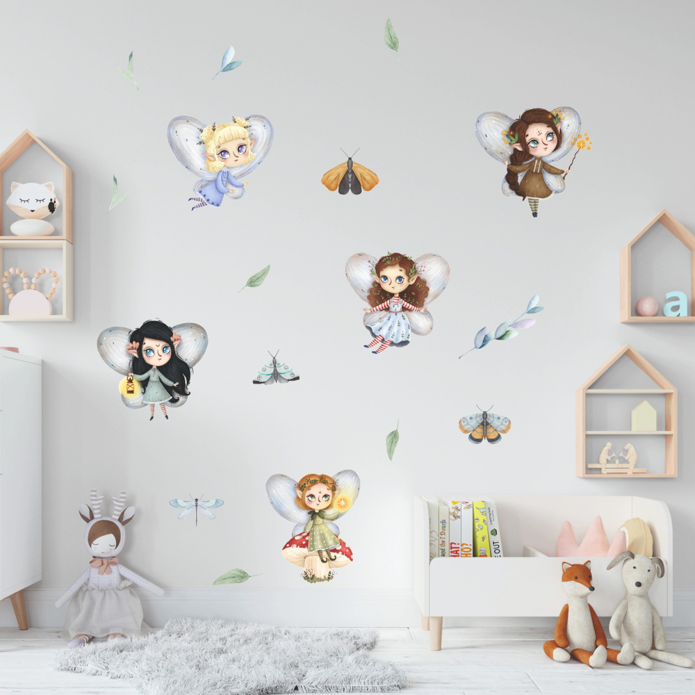 Стикеры ЛЕСНЫЕ ФЕИ