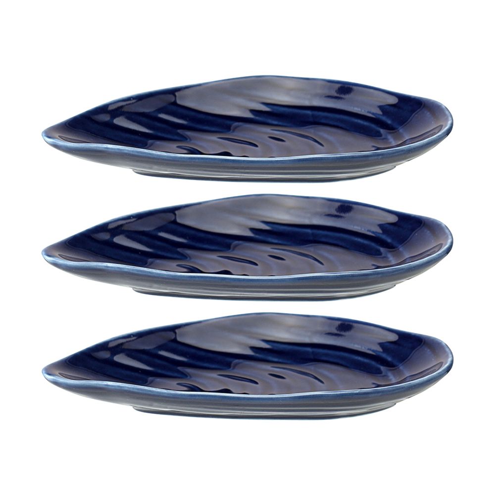 Набор для сервировки Oyster shell синего цвета из коллекции Sea treasures