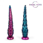 Фаллоимитатор-щупальце Magic Hero (27×5,5 см) зелено-розовый с перламутром