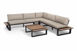 "Тулон" трансформирующаяся лаунж-зона из алюминия, цвет бежевый