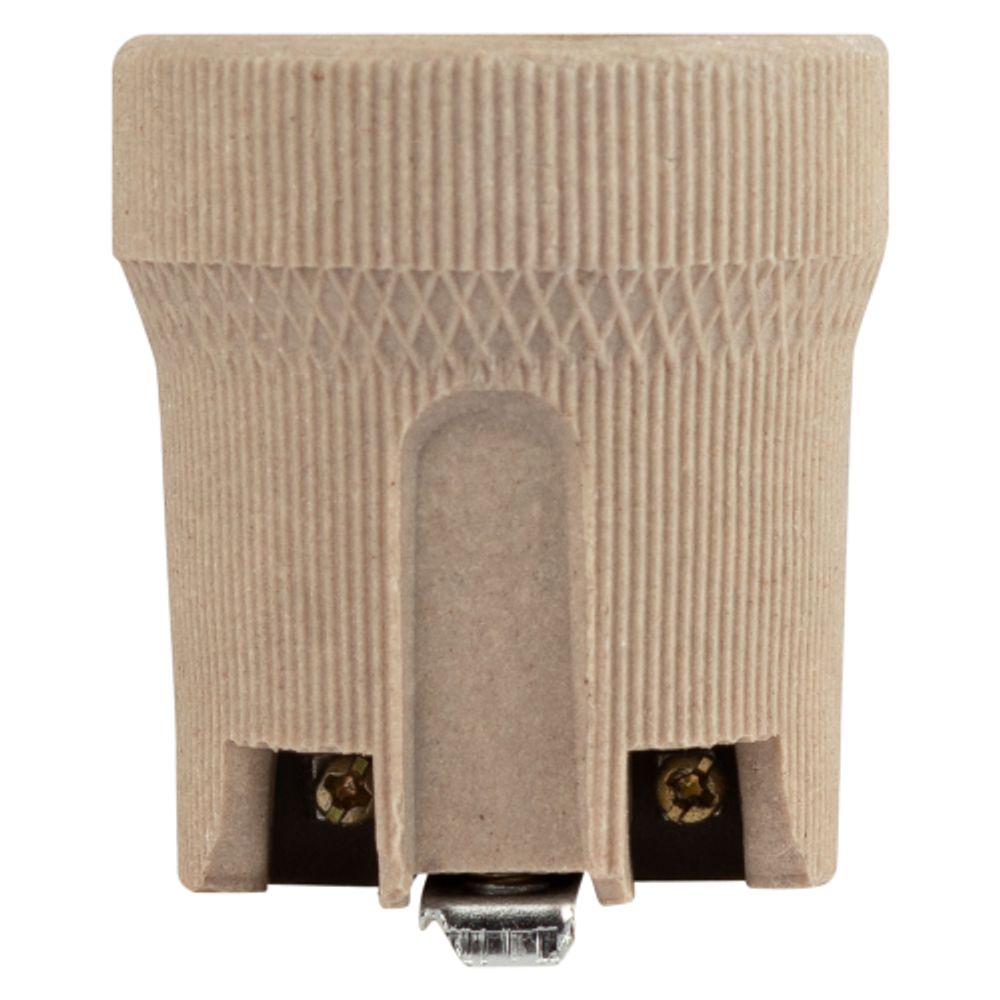 Патрон ЭРА Е27 керамический белый с держателем