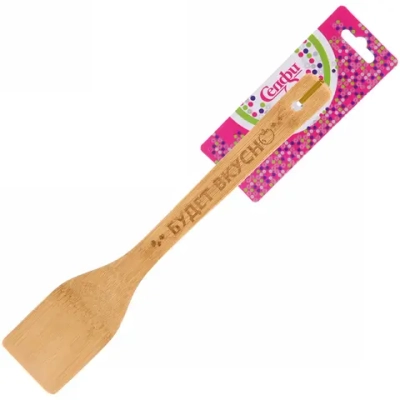 Лопатка бамбуковая 30*6см «Будет вкусно» Селфи