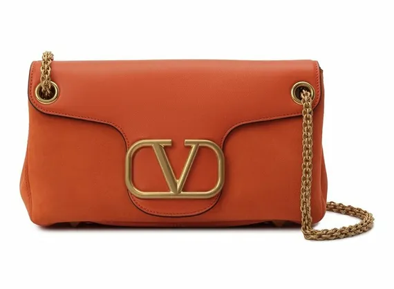 Сумка Valentino Stud Sign оранжевый