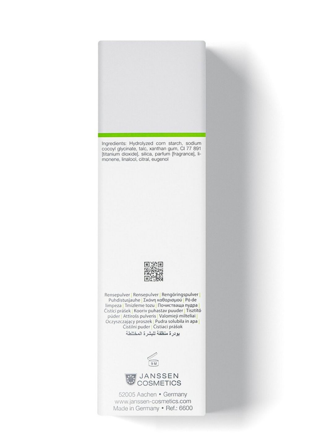 Мягкая очищающая пудра Gentle Cleansing Powder, Janssen Cosmetics, 100 гр