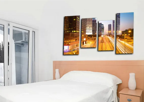 Модульная картина "Ночная развязка"