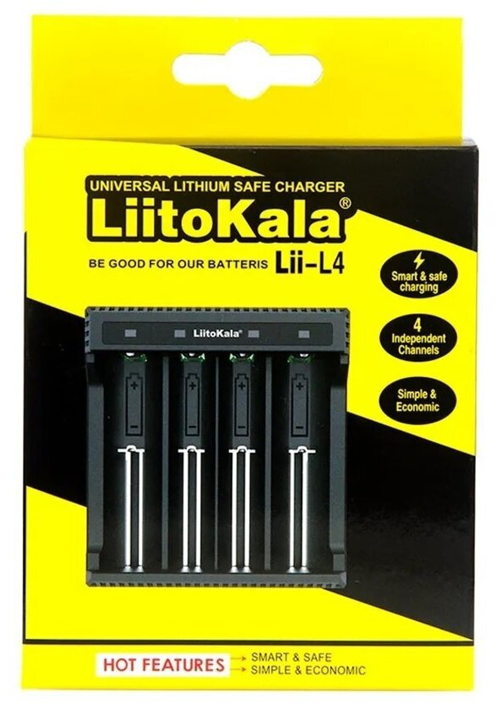 Зарядное уст-во для аккумуляторов LiitoKala Lii-L4 универсал. (черный)