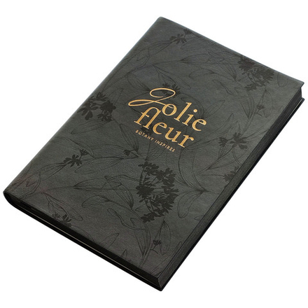 Ежедневник дат. 2026г А5 176л., кожзам, мягк.пер. "Fleur" тисн.фольгой, ляссе