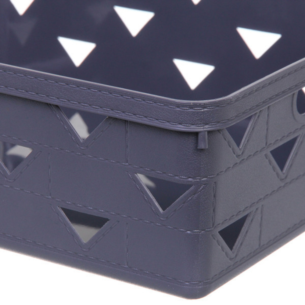 Корзина для хранения «ЭНИГАРТ», цвет темно-серый, 33*25,6*11см (лейбл Селфи)