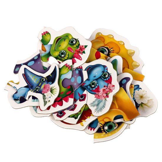 Макси-пазлы для малышей. Динозаврики. 150х180х40мм. Умные игры.