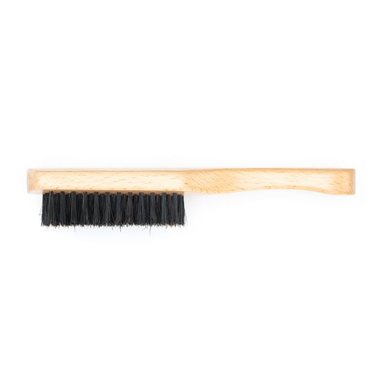 Щетка для укладки волос и бороды DEWAL "BARBER STYLE", натуральная щетина, 7-рядная