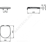 Сиденье для унитаза дюропласт микролифт CONNECT SPACE Ideal Standard E129101