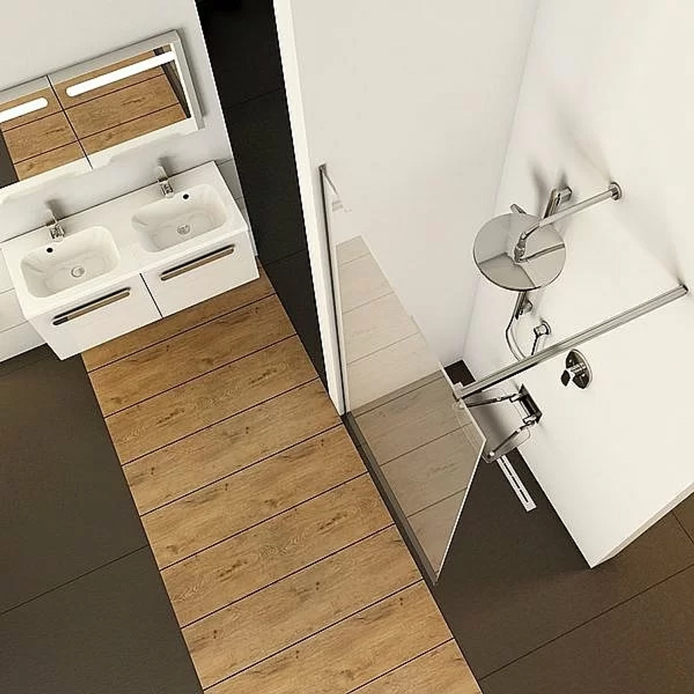 Душевое ограждение Ravak WALK-IN WALL ST 110/W SET-1200 Uni стекло прозрачное/профиль черный