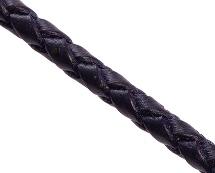 Шнурок плетеный синий Ø 6.0 мм, дл. 60 см