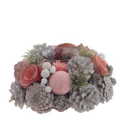 GAEM Подсвечник "Новогодняя композиция", L17 W17 H9 см