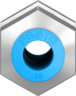 Муфта цанговая для панельного монтажа прямая Festo QSS-10-F (комплект 10 шт)
