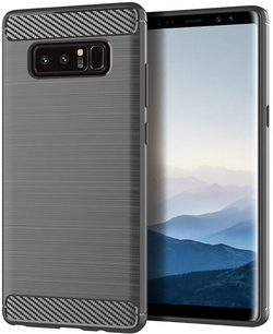 Чехол для Samsung Galaxy Note 8  цвет Gray (серый), серия Carbon от Caseport