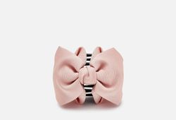 Benten Заколка-краб тканевый, пудровый