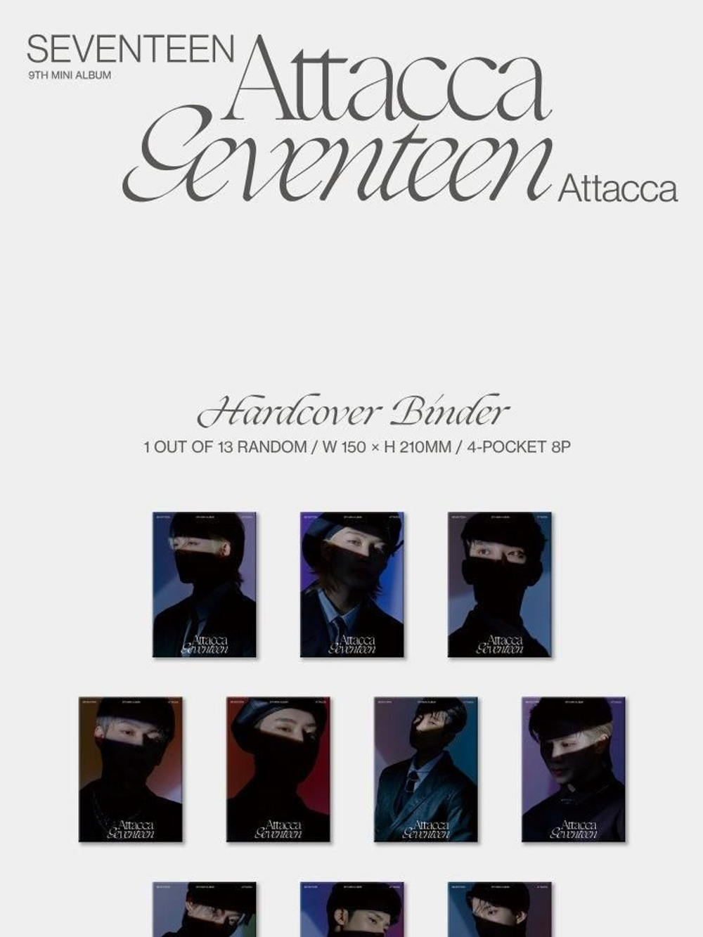 Альбом SEVENTEEN - ATTACCA 9th Mini Album CARAT Version RANDOM Cover