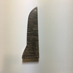 Заглушка правая к плинтусу "LIDER-75" 757 Дуб традиционный