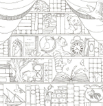 Symphony of Cute Animals. Coloring book