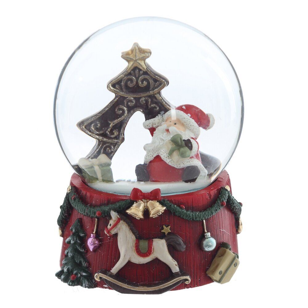 GAEM Фигурка декоративная "Дед Мороз" в стекл шаре, D 6.5 см, L6,5 W6,5 H8,5 см, 2в.