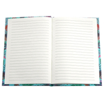 Записная книжка в футляре 14,5 см * 21,0 см , 7БЦ, Alingar, ламинация, фольга, замочек, 40 л., линия, "Цветочная мозаика", красный