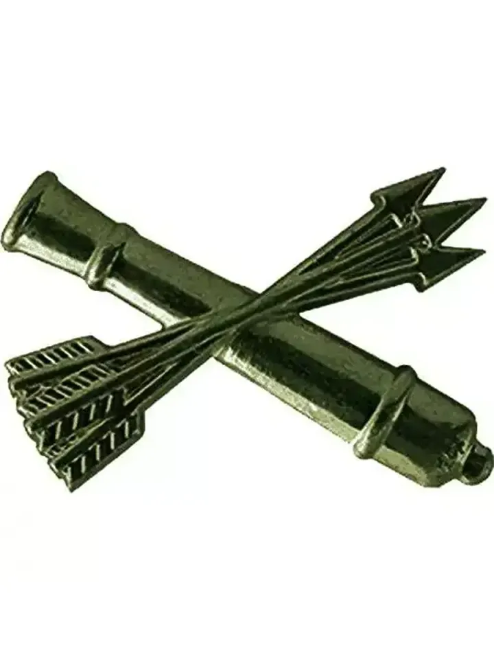 Эмблема петличная ПВО н/о металл полевая