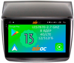 Магнитола для Mitsubishi L200, Pajero Sport 2006-2016 - Airoc 2K AU-2605 на Android 13, Быстрейшая, SIM-слот