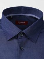 Сорочка мужская VESTER длинный рукав, цвет тено-синий 54618 17