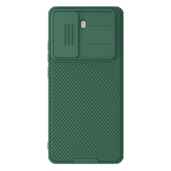 Чехол зеленого цвета (Dark Green) с защитной шторкой для камеры от Nillkin на Xiaomi Redmi Turbo 4, серия CamShield Pro Case