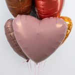 Шар (19''/48 см) Сердце, Пустынная роза, Бохо, 1 шт.